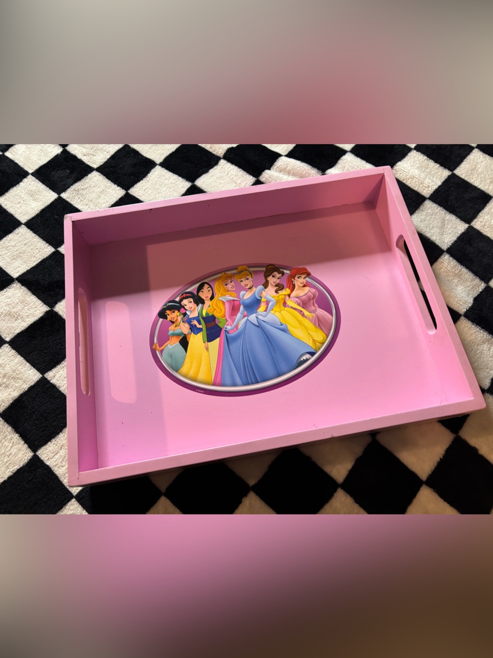 Y2K Disney princess tea party tray